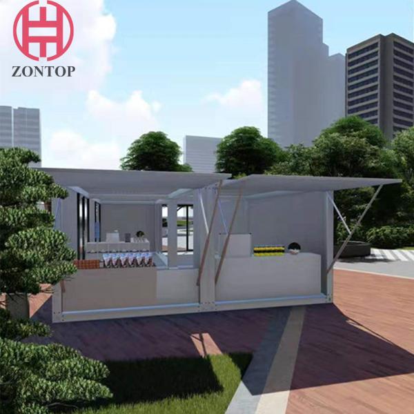 Zontop China Supplier Living Container House Mobile Prefab House Apartment Shop Pack Container  Home