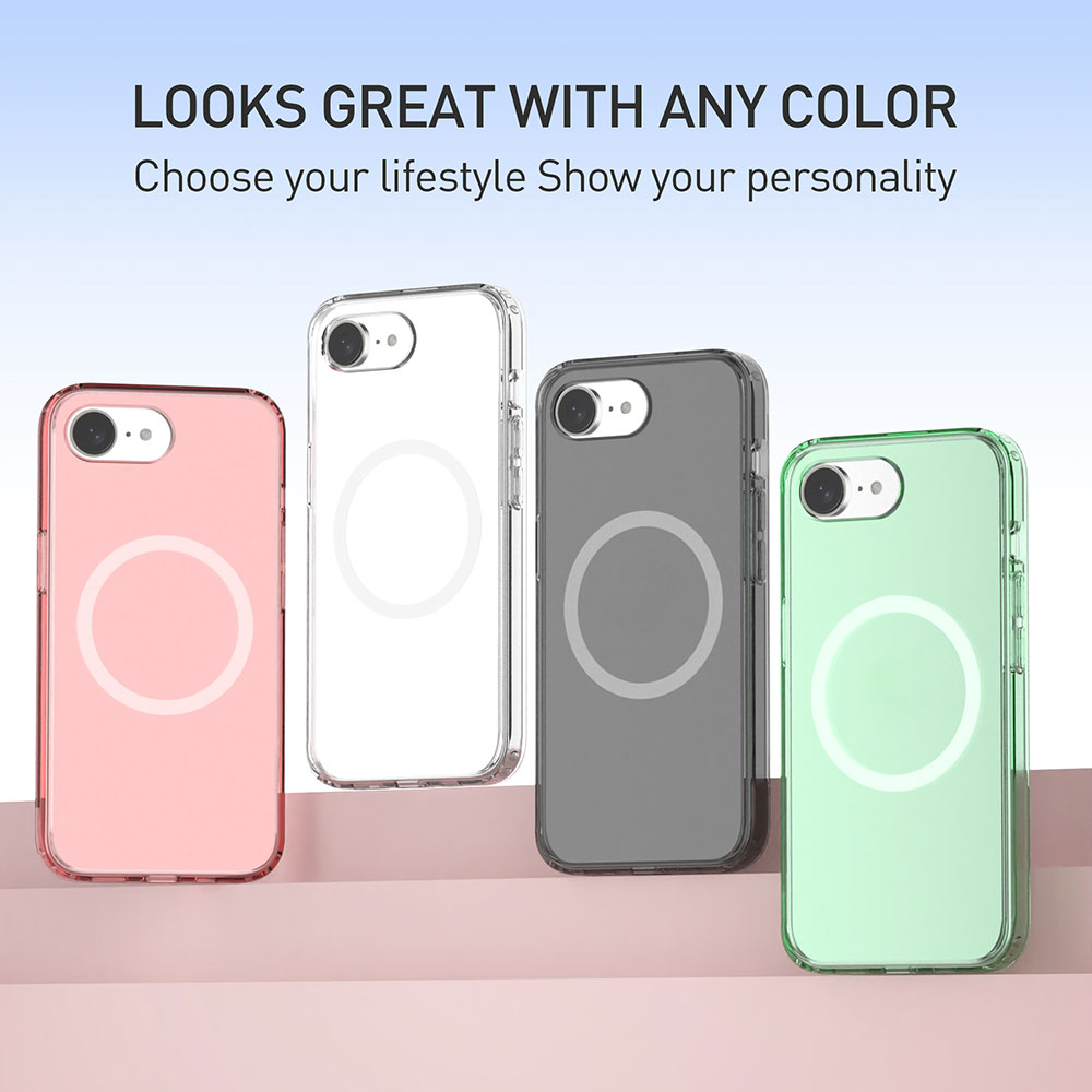 Laudtec Clear Phone Cases for Iphone 17E Air 17 16 Pro Max Tpu Pc Strong Magnetic Transparent Back Cover Custom Logo Oem Sjk1118