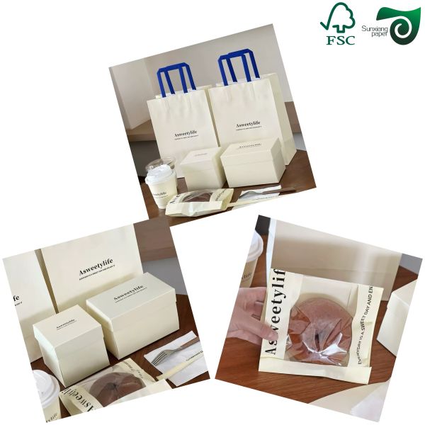 90 gm 120 gm Papier kraft blanc à haute traction Pour sacs en papier Sacs à main FSC