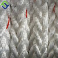 bobina de amarração de nylon de Marine Dock Rope 220m da costa do branco 8 da corda de 32mm