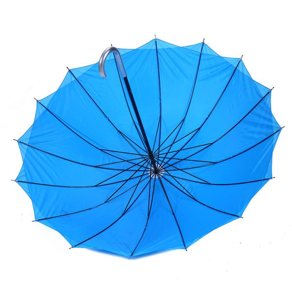 Metal Coated Shaft Pongee Panel Market Umbrella for Fashionable Outdoor Advertising