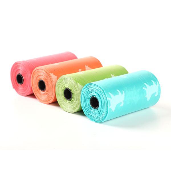 Biodegradable Leak Proof Customizable Dog Poop Bags For Pet Waste Cleanup
