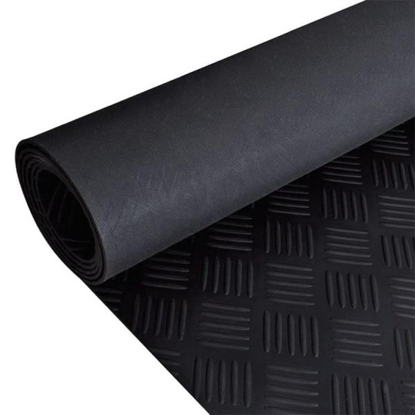 Anti-Slip Checker Rubber Flooring Mats Five 5 Bars Safety Horse Stable Rubber Matting horse trailer ramp flooring