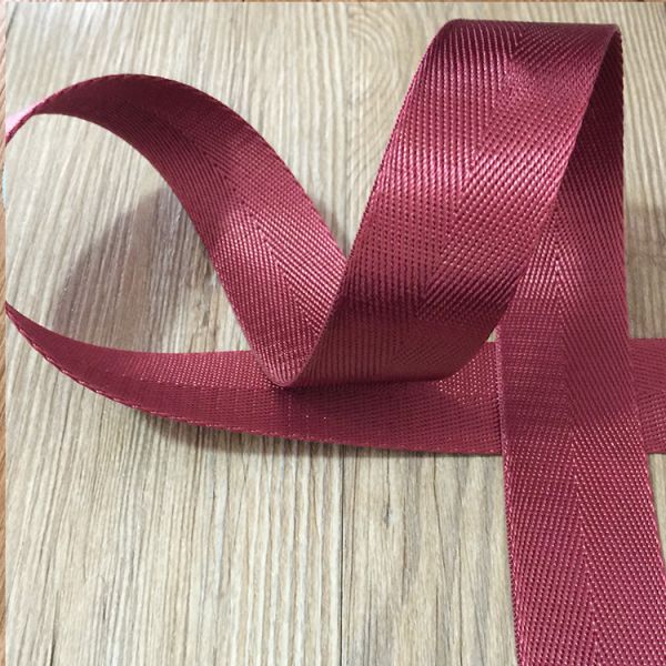 Eco-friendly 50mm black herringbone polyester belt woven bag accessories strap nylon webbing for buckle bag