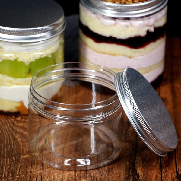 Envase de empaquetado plástico del helado del ANIMAL DOMÉSTICO claro con las tapas