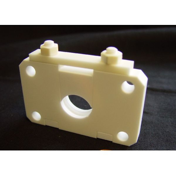 Thermal Insulating Machinable Ceramic Block , Custom CNC Machined Ceramic Components