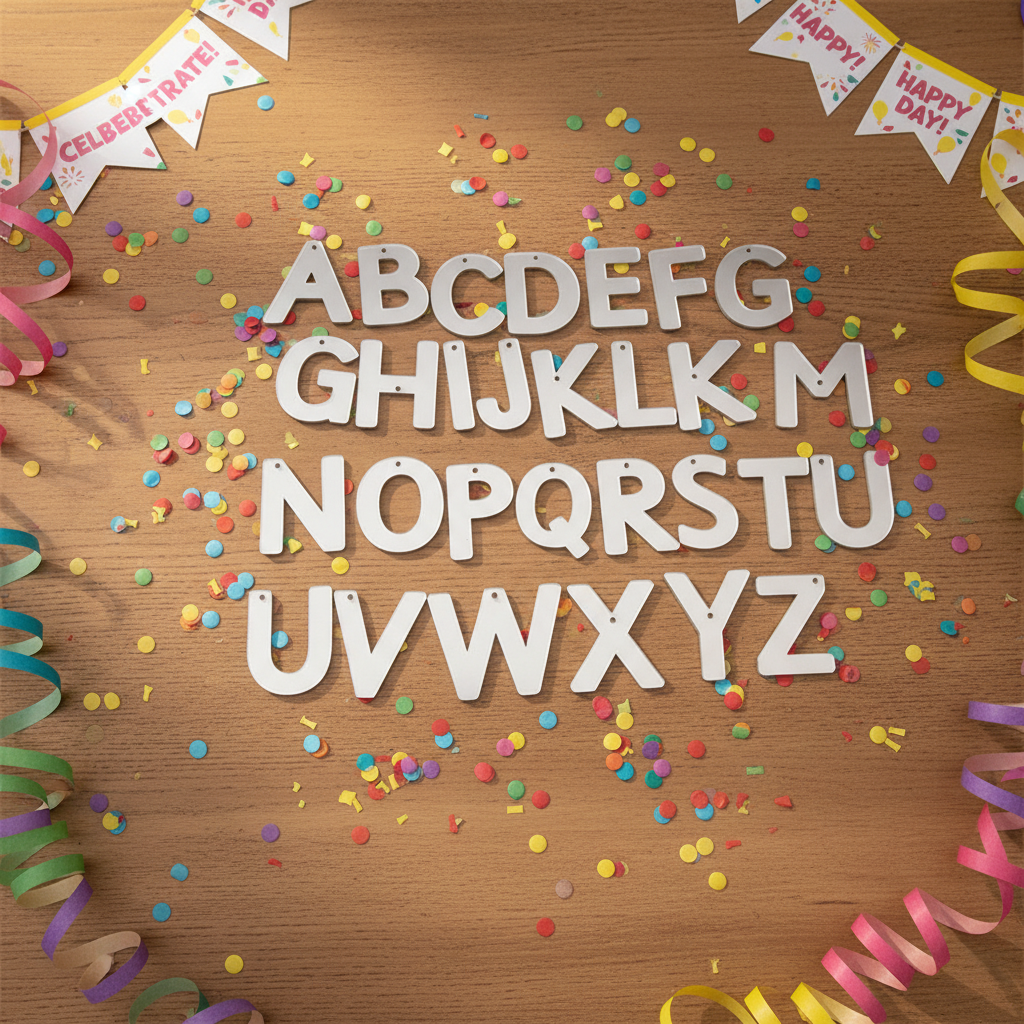 Acrylic Mirror Alphabet Letters Set DIY Wall Decor Shatterproof Letter Mirror Tiles