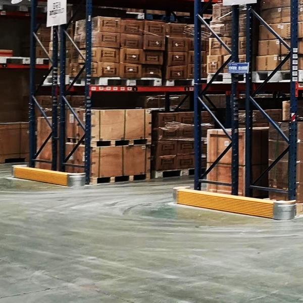 Proteção de estantes FS-2021A Estante de armazenamento de armazém Retalhos flexíveis anti-colisão