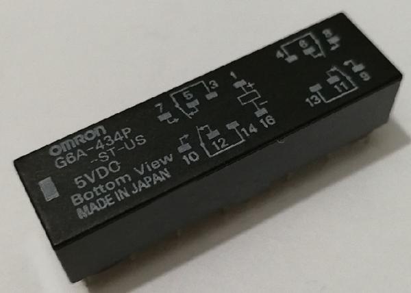 Relais G6A-434P-ST-US-5VDC (d'Omron Pin 14)
