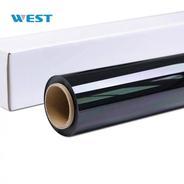 Films de teinture de vitres de voitures à contrôle solaire vert foncé auto-adhésif avec vision ultra claire