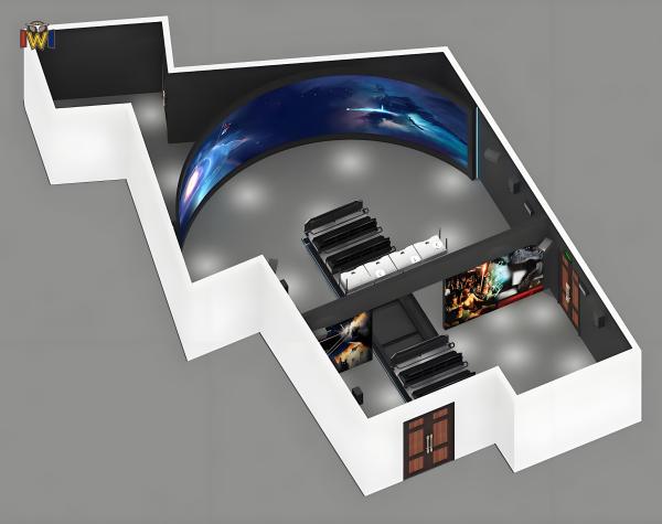 CE Certified VR 3D Track Cinema for Theme Parks