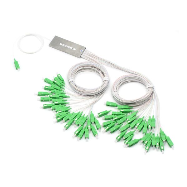 FTTH Fiber Tube Splitter 1x64 Mini Type PLC Optical Splitter с RL dB ≥55 APC