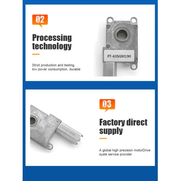 FT-63SGM190 60rpm 8V DC Worm Gear Motor High Torque Explosion Proof
