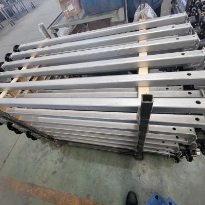 eixos quadrados do reboque do barco do tubo de 2500-3500Kg 60MM com cubo mais inativo