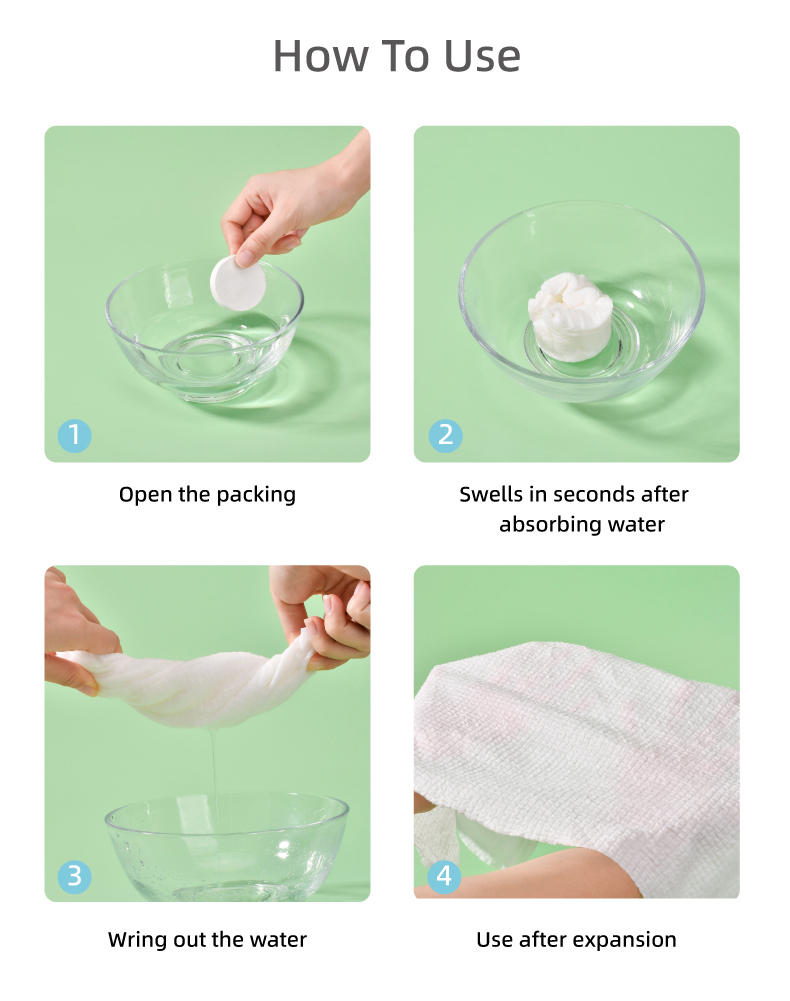 Large Compressed Towel Tablets Portable Coin Tissues for Travel and Camping Hiking Gym