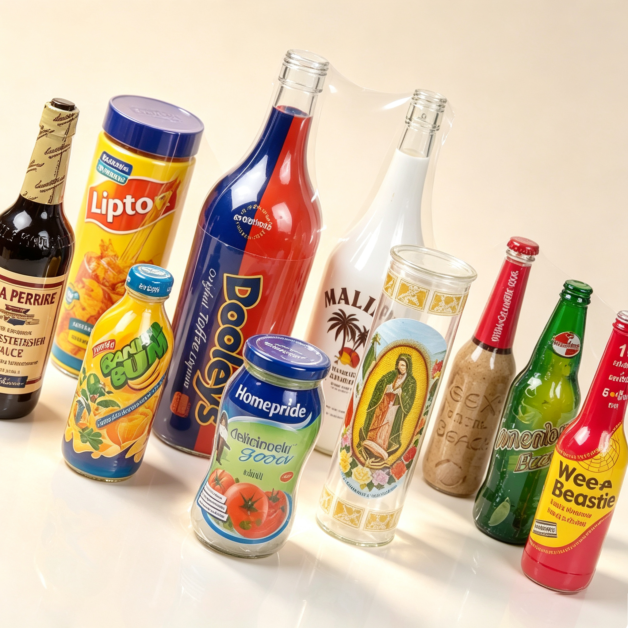 Custom Print Shrink Sleeve Labels For Food Beverage Bottles & Jars | 360 Full Wrap Heat Shrink Wrap Labels OEM Custom Logo Printing