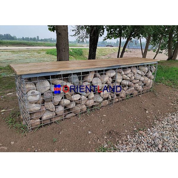Wood Plastic Composites Wpc Gabion Seating Welded 50×50mm 2m×0.5m×0.5m