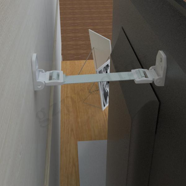 Detachable Anti Tip Furniture Safety Straps Antiwear Multipurpose