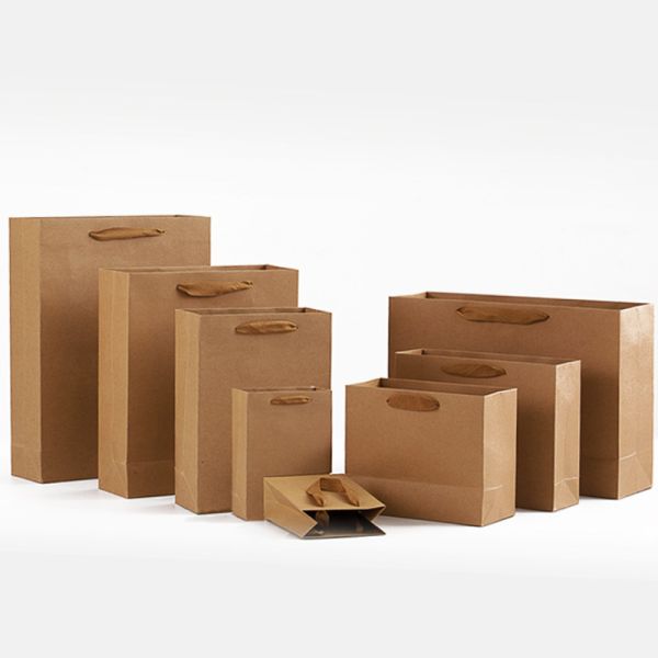 Бутик экологически чистые Kraft коробки Бумажные пакеты биоразлагаемые Переработанные