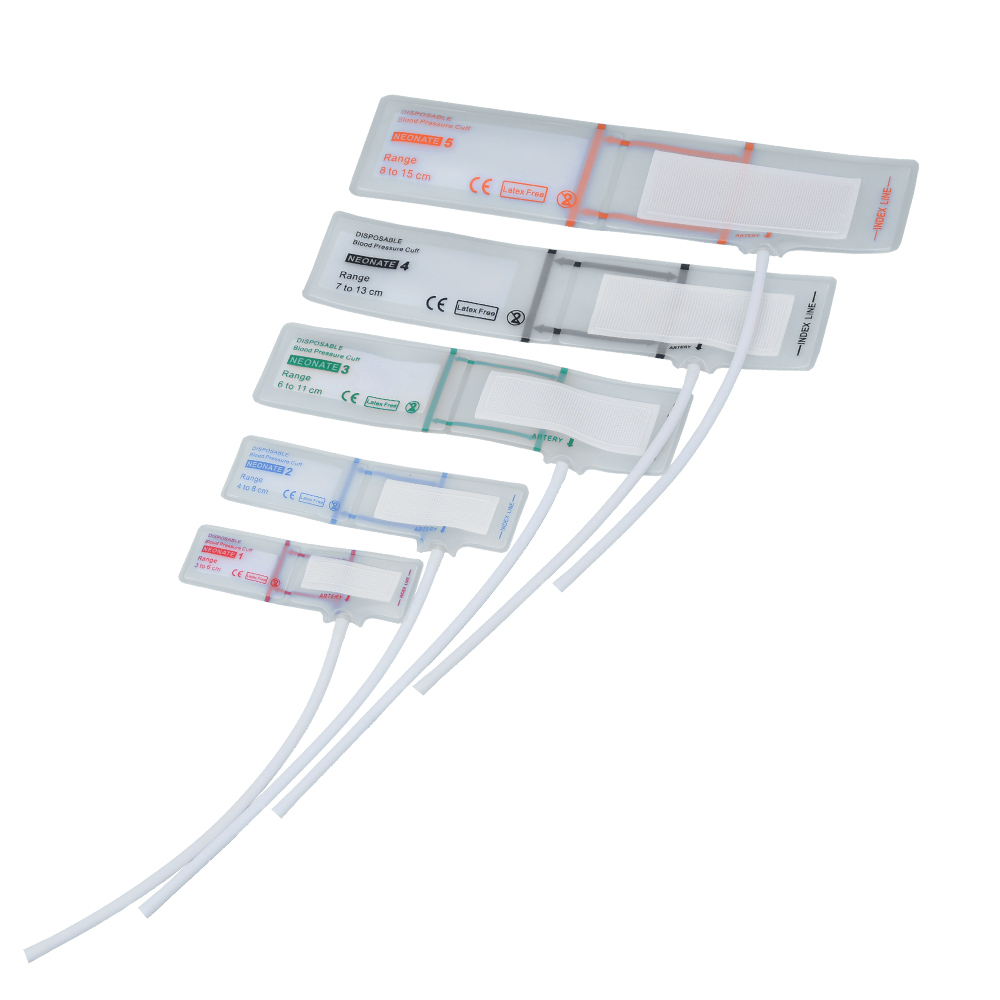 Transparent  TPU Film Disposable blood Preassure Cuffs Infant Pacakes