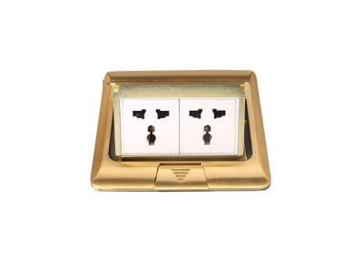 13A 250V Double Floor Socket With 2 X International Multi - Configuration Outlet