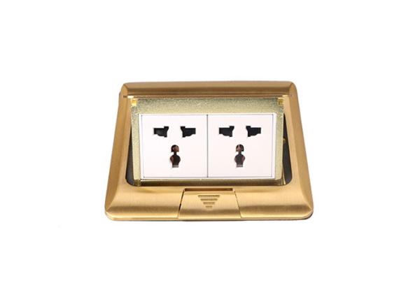 13A 250V Double Floor Socket With 2 X International Multi - Configuration Outlet