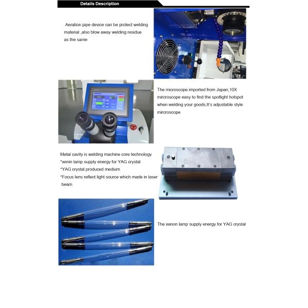 Industrial Small Laser Welding Machine / 200W Spot Jewelry Laser Welder