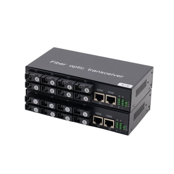 1000Mbps Gigabit Fiber Switch 8 Port SC Fiber 2 Port RJ45 Ethernet Fiber Switch