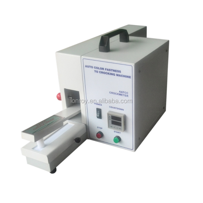AATCC Crockmeter Auto Color Fastness Crocking Machine Double Hammer 9N Load Digital Counter Ink Proofer