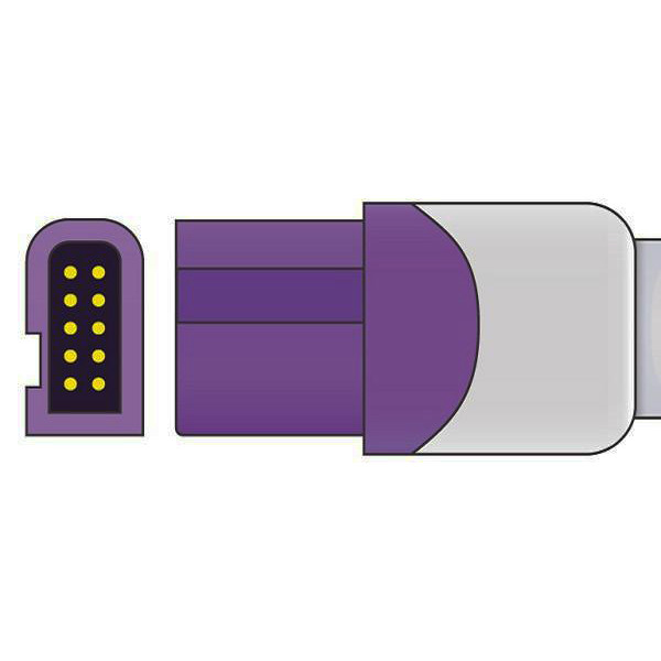 Переходник Spacelabs Spo2 привязывает соединитель 700-0792-00 Pin d женщины 9 TPU под