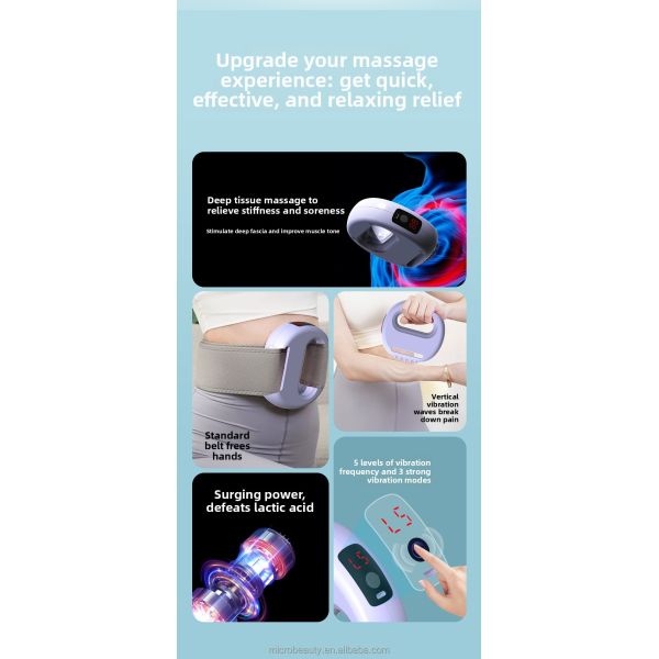 Electric Massager Gun Full Body Massage Ring relieve muscle soreness after exercise Vibration massage promotes blood circulation