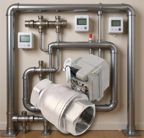 Etrany  2in SS304 2 Way RS485 Modulating Electric Control Water Ball Valve DC12-24V Water air  Control Regulation