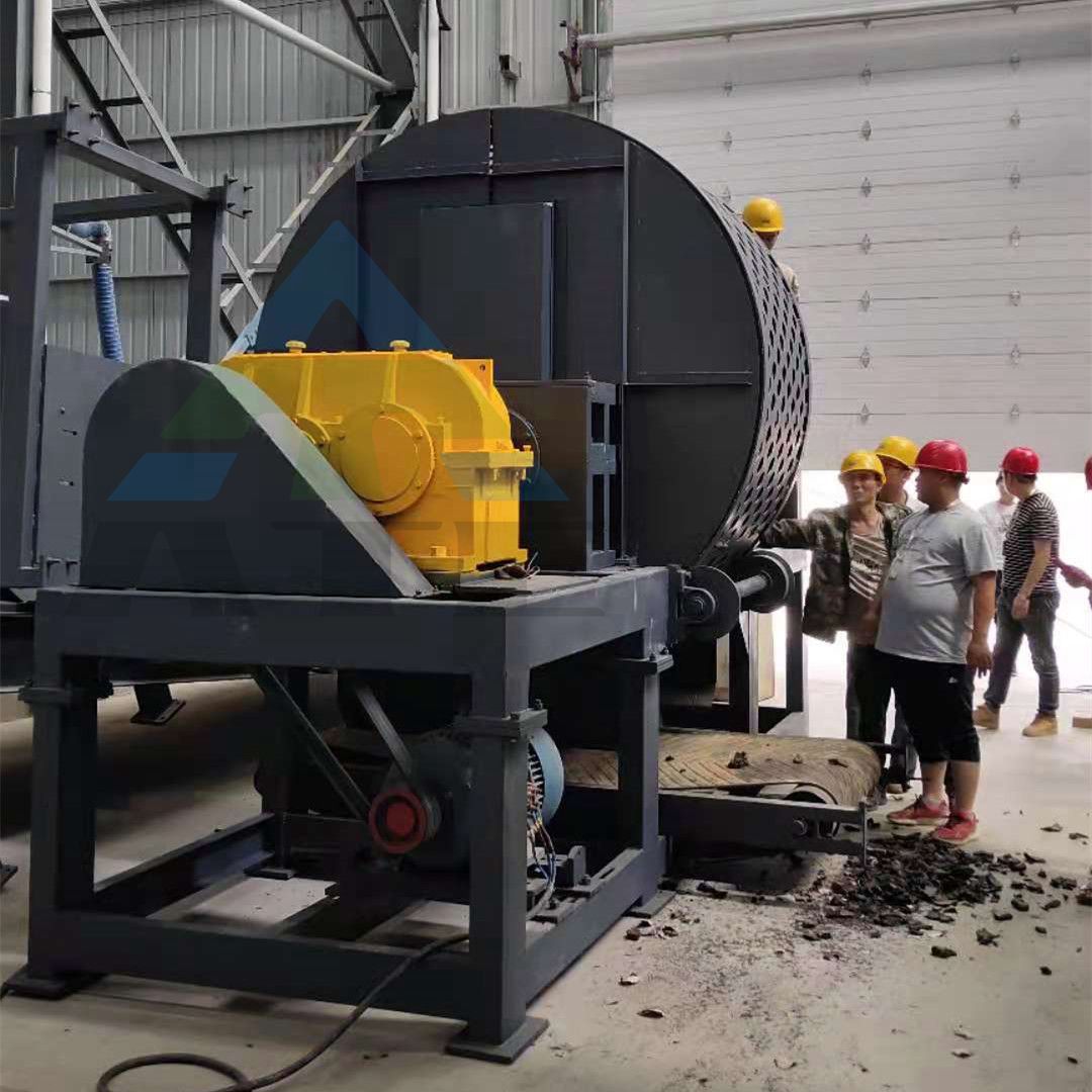 5000 kg Weight Double Shaft Shredder for Tire Recycling Plant Customized Production
