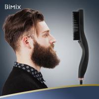 Anti escalde 2 em 1 escova do Straightener da barba do calor 25s