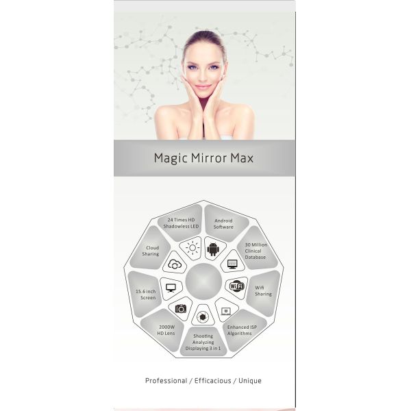 Professional Ai Face Analyzer Magic Mirror Max Skin Detector M9 With Tablet For Skin Care