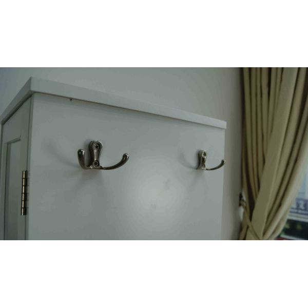 5 Tiers Shelves Home Wood Furniture Mirrored Jewelry Cabinet MDF 160.5CM Height