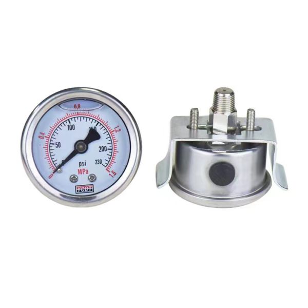 Water Pressure Gauge Liquid Filled Pressure Gauge