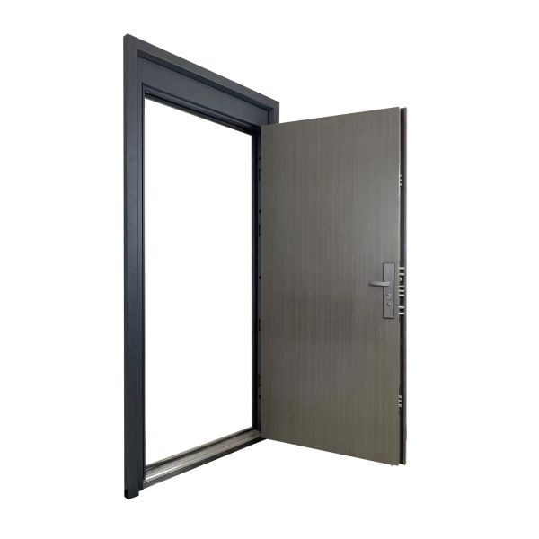Durable Residential Modern Steel Security Door Anti Theft Main Entry Door