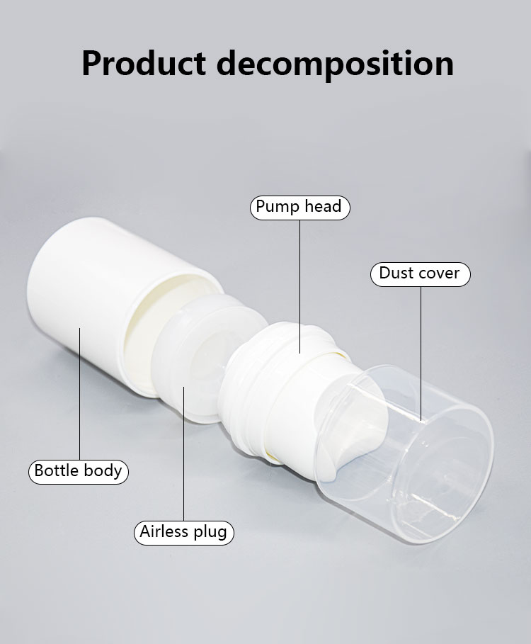 бутылка 50ml 100ml 150ml PP безвоздушная с насосом распределителя