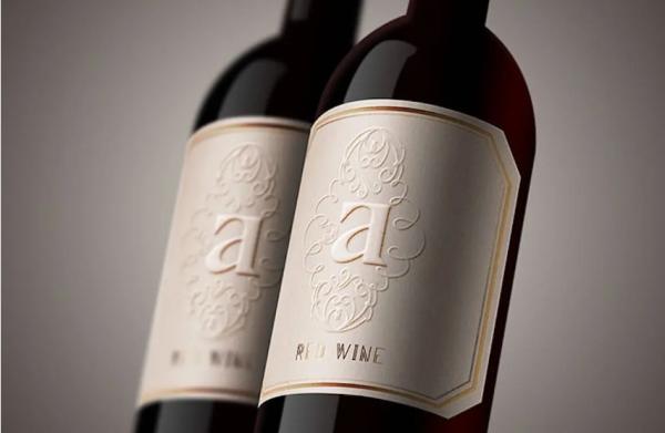 Recycled Waterproof Stone Paper Printing Custom Label Adhesive Sticker For Wine Bottle