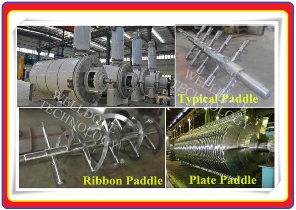 Vacuum Paddle Dryer High Vacuum Degree Titanium Material