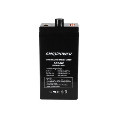 Deep Cyce Gel Solar Electric Industry 2V AGM Battery 200Ah Amaxpower Long Life