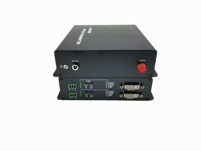 All Digit Remote Control Fiber Dvi Extender With Umcompressed Audio / Video Signal