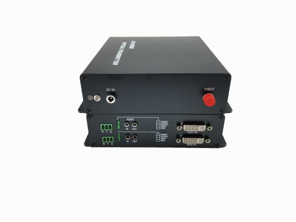 CE, RoHS Compliant 1080P/60Hz DVI to Fiber Video Converter over Single Mode Single Fiber with LC(SFP ) Fiber Port