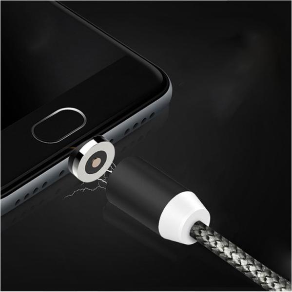 Magnetic Phone Charger Cable 1m 5V 2A Fire proof With 3 Adapters
