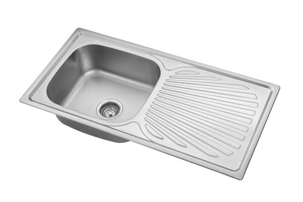 banca da cozinha de Topmount da curva de 910*450mm anti corrosão da única