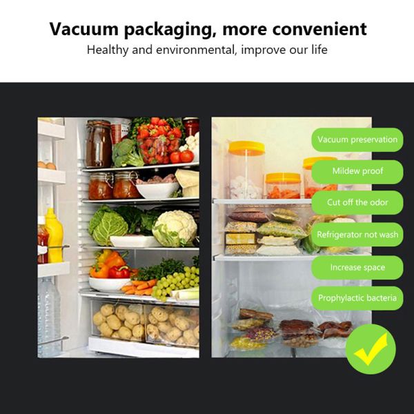 Polypropylene Plastic Heat Vacuum Sealer Food Bags Precut For Food Preservation