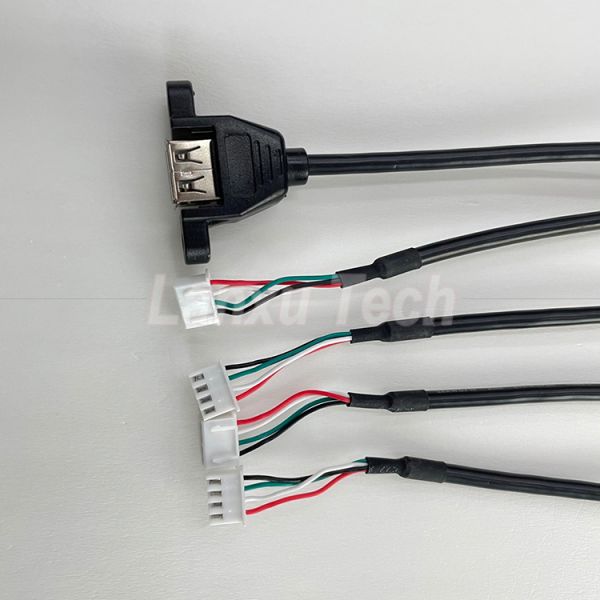 Cable de montaje de panel USB 2.0 tipo A a JST XH PH VH de 4 pines