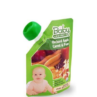 Liquid Water Package Doypack Custom Design Printing 200Ml Reusable Baby Food Spout Pouch