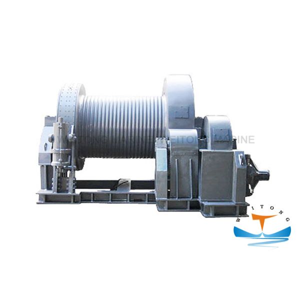 Single Drum Marine Electric Winch Compact Structure Design ABS Certificated